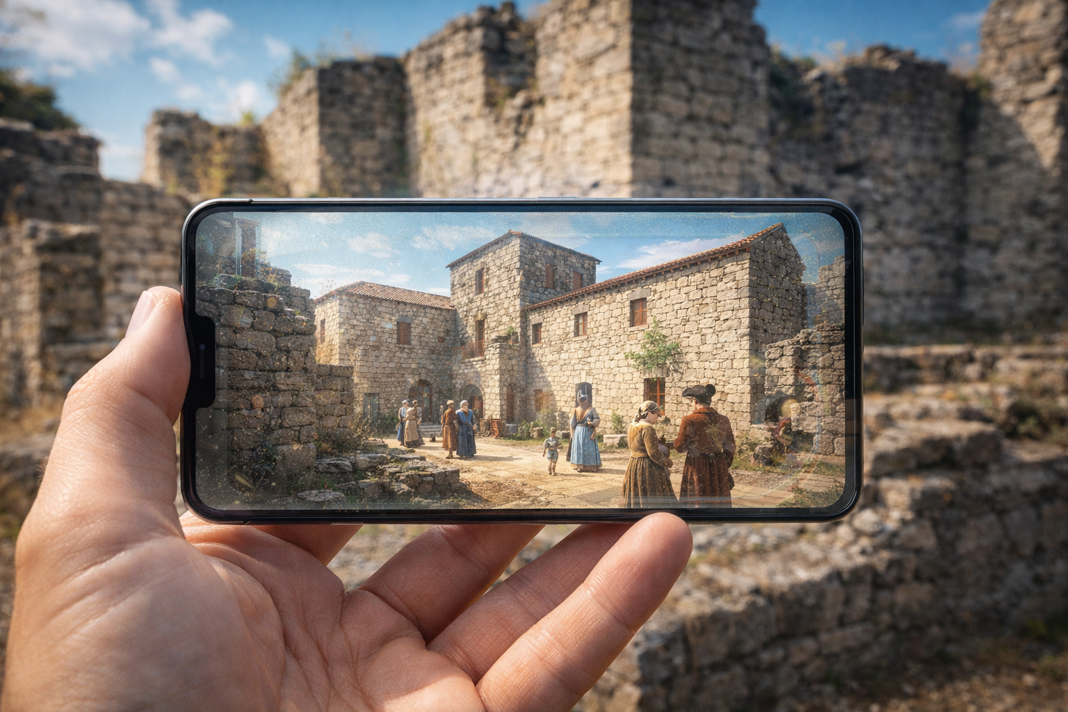 Superposición histórica en ruinas del municipio